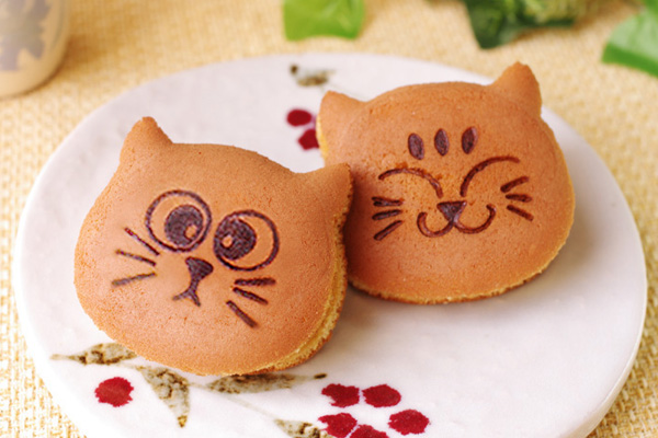 猫どら焼き(粒あん・白あん)