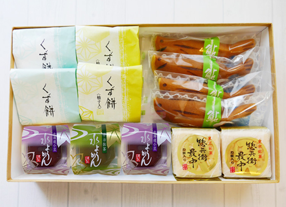 お中元 夏 和菓子 清涼和菓子 期間限定 涼しい 詰め合わせ 若鮎 水ようかん 葛餅 夏和菓子 夏季限定 贈り物 プレゼント ギフト 差し入れ お土産 贈答品 引菓子 イベント パーティー 催事 祭事 記念品 ご挨拶